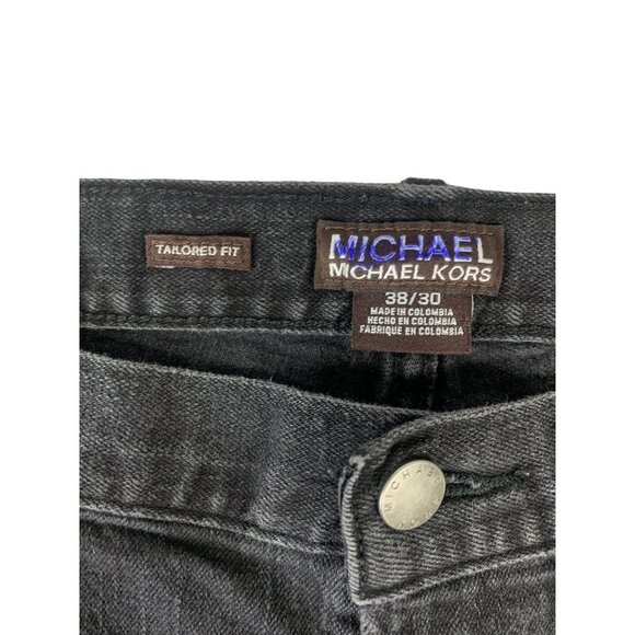 Michael Kors Men's Tailored Fit Black Jeans - Picture 3 of 4